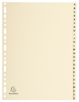 EXACOMPTA Karton-Register, A-Z, A4, 26-teilig