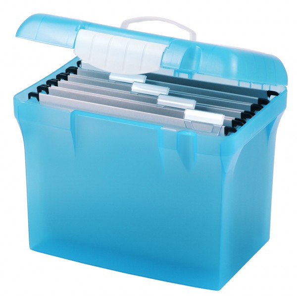 l´oblique Hängeregistratur-Box Class´N Go, transluzent-blau