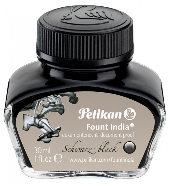 Pelikan Tinte ´Fount India´, schwarz, im Glas