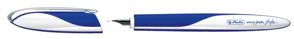 herlitz Füllhalter my.pen style ´Intense Blue´, blau