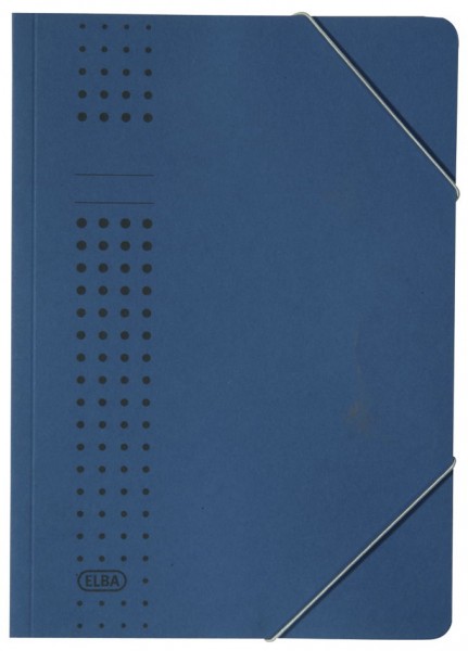 ELBA chic-Eckspanner aus Karton, A4, dunkelblau
