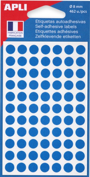 agipa Markierungspunkte, Durchmesser: 8 mm, rund, blau