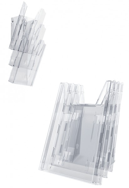 DURABLE Prospekthalter COMBIBOXX 1/3 A4 set L, transparent