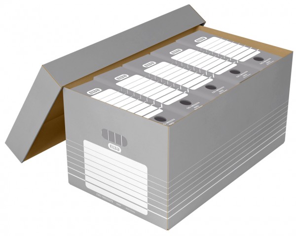ELBA tric Archiv- und Transportbox für A4, grau/weiß