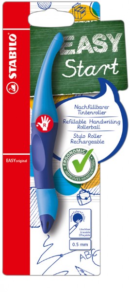 STABILO Tintenroller EASYoriginal, für Rechtshänder, blau