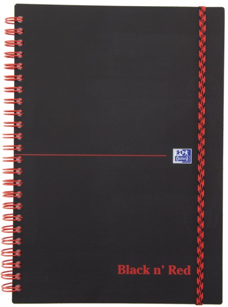 Oxford Black n´ Red Collegeblock, DIN A5, liniert, PP
