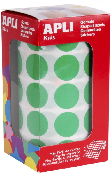 agipa apli Kids Sticker Creative ´Rund´, auf Rolle, grün