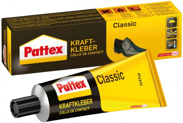 Pattex Kraftkleber Classic, lösemittelhaltig, 125 g Tube