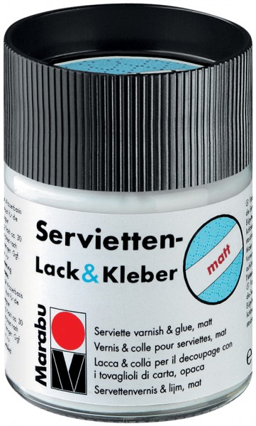 Marabu Servietten-Lack & Kleber, matt, 50 ml, im Glas