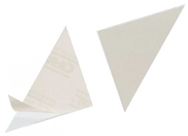 DURABLE Dreieck-Selbstklebetaschen CORNERFIX, 175 x 175 mm