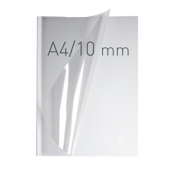 EasyCOVER A4 - PVC klar - 10 mm - weiß