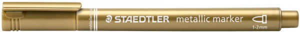STAEDTLER Permanent-Marker Metallic, Rundspitze, gold
