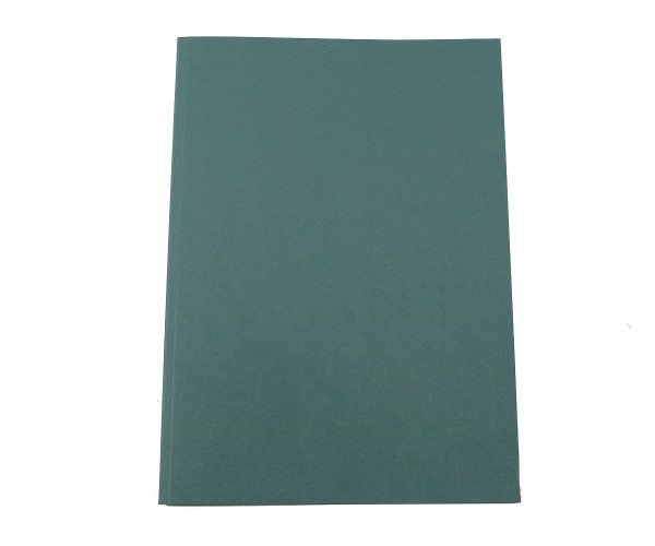 100 Vollkarton-Thermobindemappen, Leinen farbig, 1.5 mm - grün