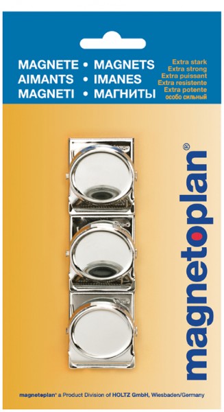 magnetoplan Magnetclip, 35 mm, silber
