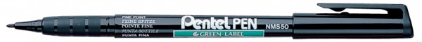 Pentel Permanent-Marker GREEN-LABEL NMS50, schwarz