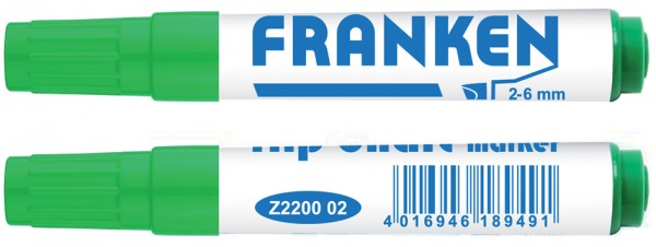 FRANKEN Flipchart Marker, Strichstärke: 2-6 mm, schwarz