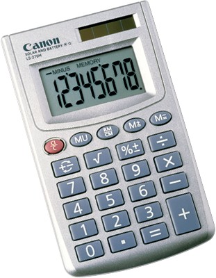 Canon Taschenrechner LS-270 H, Solar-/ Batteriebetrieb