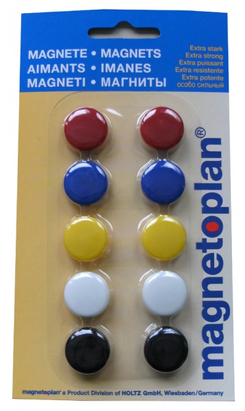 magnetoplan Signalmagnete 20 mm, farbig sortiert