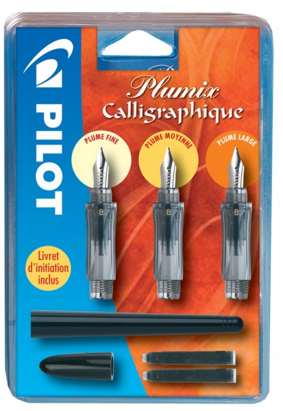 PILOT Kalligraphie-Füllhater Plumix, 3er Set