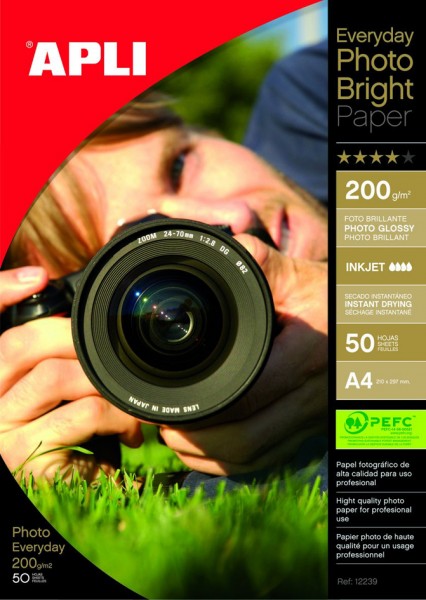 agipa Foto-Papier bright, DIN A4, 200 g/qm, hochglänzend