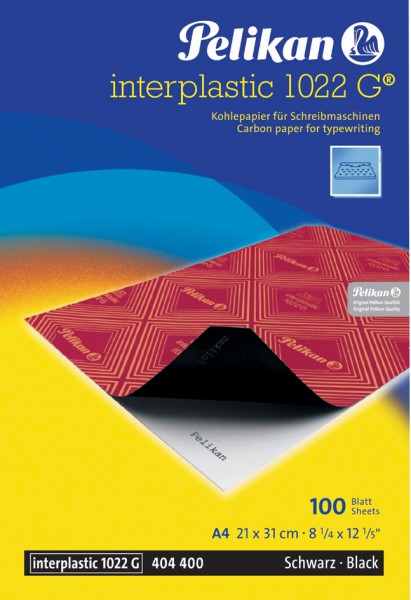 Pelikan Kohlepapier interplastic 1022 G, DIN A4, 10 Blatt