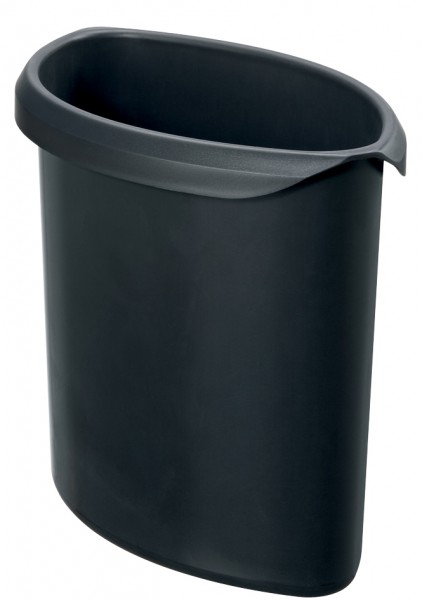 HAN Abfalleinsatz MOON, 6 Liter, ohne Deckel, schwarz
