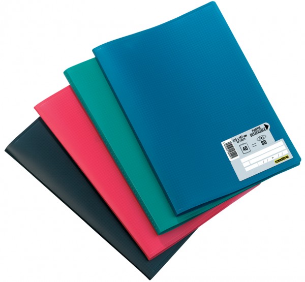 ELBA Sichtbuch ´Memphis´, mit 20 Hüllen, farbig sortiert