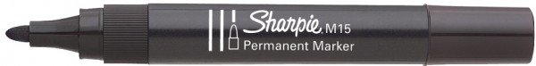 Sharpie Permanent-Marker M15, Rundspitze, schwarz