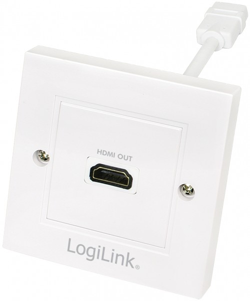 LogiLink Anschlussdose, 1 x HDMI, geschirmt, weiß