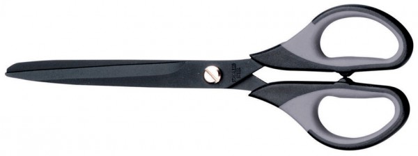 MAUL Schere mit gummierter Griffzone, Länge: 180 mm, schwarz