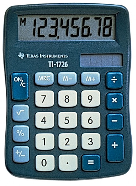 TEXAS INSTRUMENTS Tischrechner TI-1726, Solarbetrieb