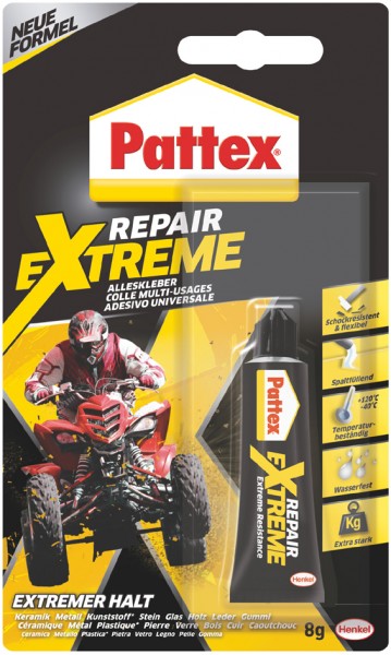 Pattex Alleskleber 100% Repair Extreme, 8 g Tube