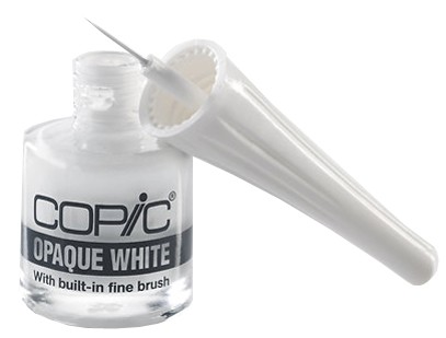 COPIC Opaque White, Flacon inkl. Pinsel, Inhalt: 6 ml