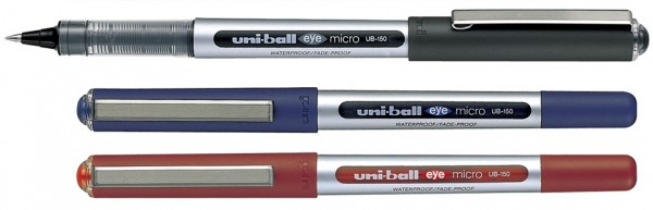 uni-ball Tintenroller eye micro, Strichfarbe: blau
