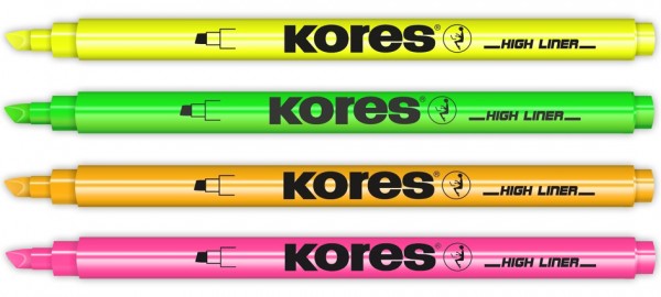 Kores Textmarker-Pen, Keilspitze: 0,5 - 3,5 mm, grün