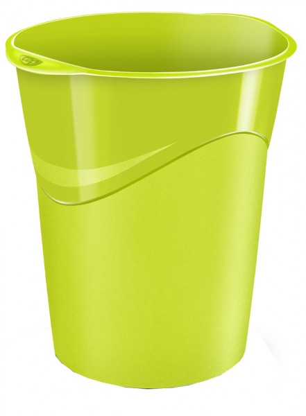 CEP Papierkorb GLOSS, 14 Liter, anis-grün